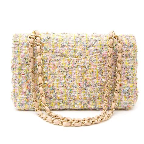 Chanel Tweed Garden Party 2.55 Reissue Flap Bag 